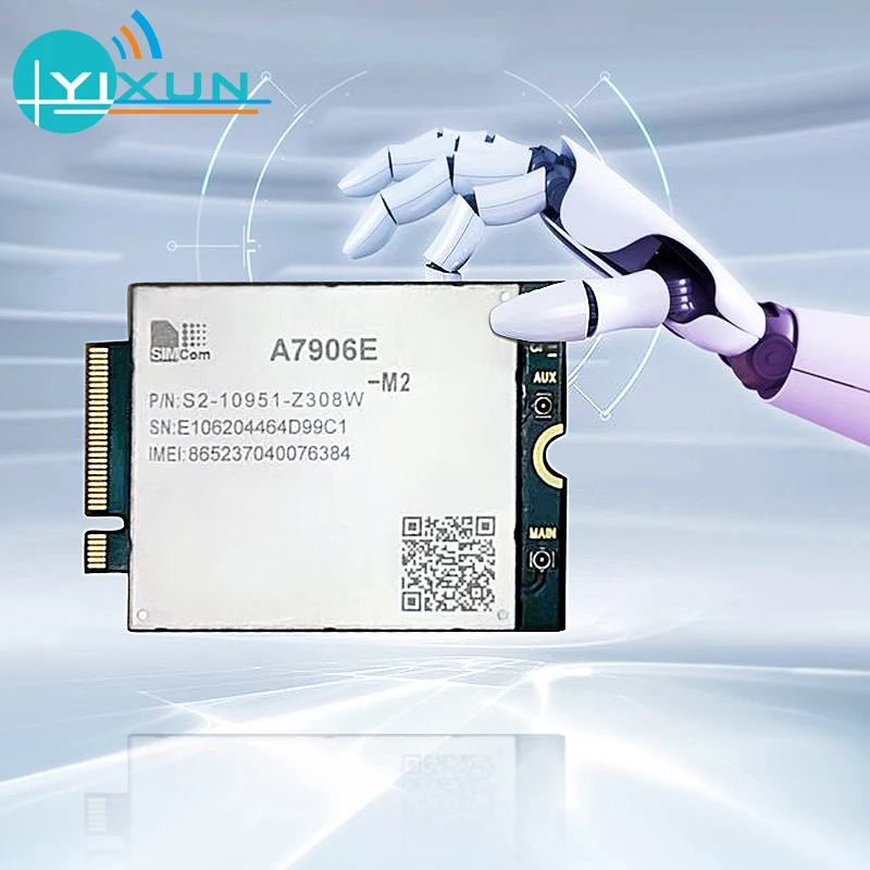 SIMCOM LTE Cat6 module A7906E-M2 FDD-LTE B1/B3/B5/B7/B8/B20/B28/B32 TDD-LTE B38/B39/B40/B41 compatible with SIM7500 SIM7600 |