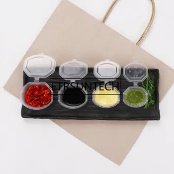 

2000pcs Clear Take Out Containers Food Box With Lids Disposable Food Sauce Cups
