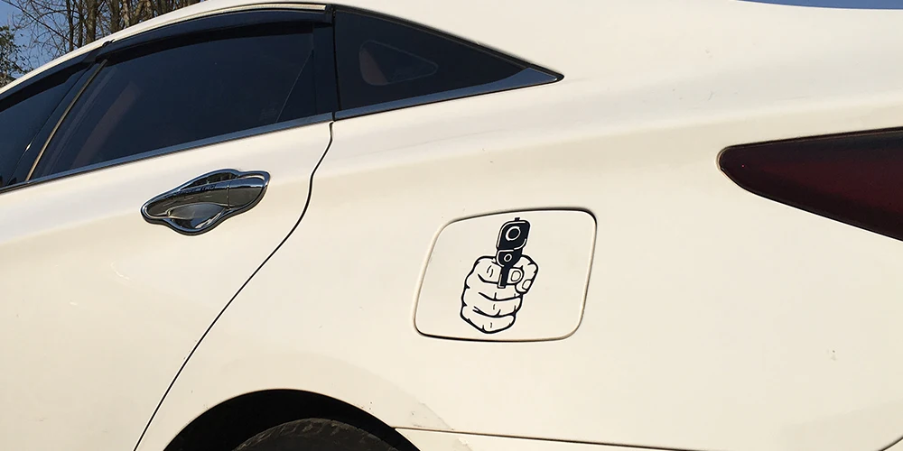 BEMOST креативная наклейка для автомобиля с пистолетом, Виниловая наклейка для автомобиля, украшения, аксессуары