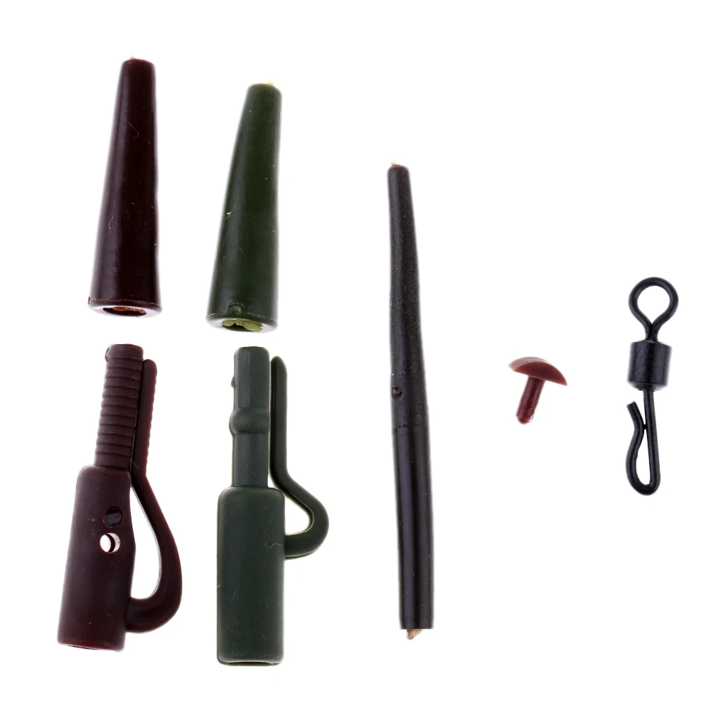 90pcs Safety Lead Clips With Pins Anti Sleeves Tail Rubber Tube Set