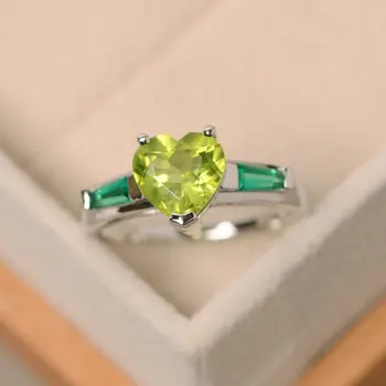 

European and American New Zircon Heart-shaped Ring S925 Sterling Silver Fashion Simple Temperament Ladies Ring