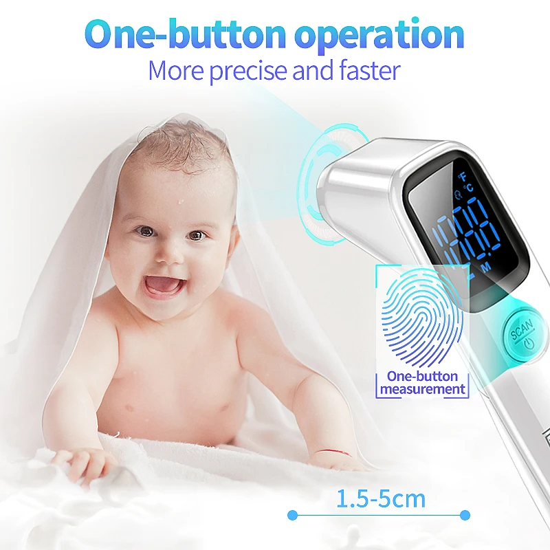 Tanie LIERDOCT Baby termometr na czoło szybki dokładny pomiar domowy cyfrowy LED bezdotykowy termometr na podczerwień elektroniczny