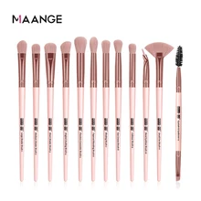 MAANGE Pro-Juego de brochas de maquillaje, 3/5/12 Uds., sombra de ojos, delineador de ojos, pestañas, cejas, cepillo, belleza, herramientas de mezcla