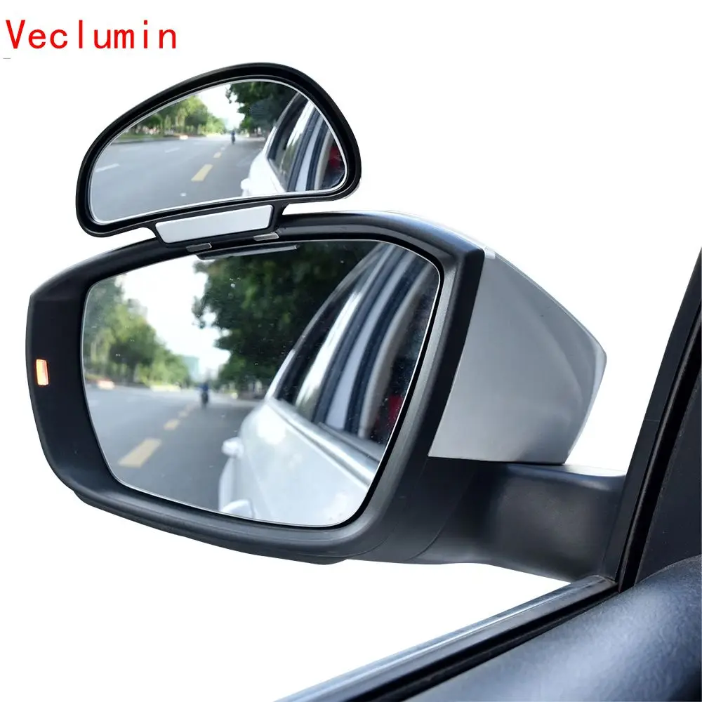 

Car Mirror 360 Degree Adjustable Wide Angle Side Rear Mirrors blind spot Snap way for parking Auxiliary rear view mirror