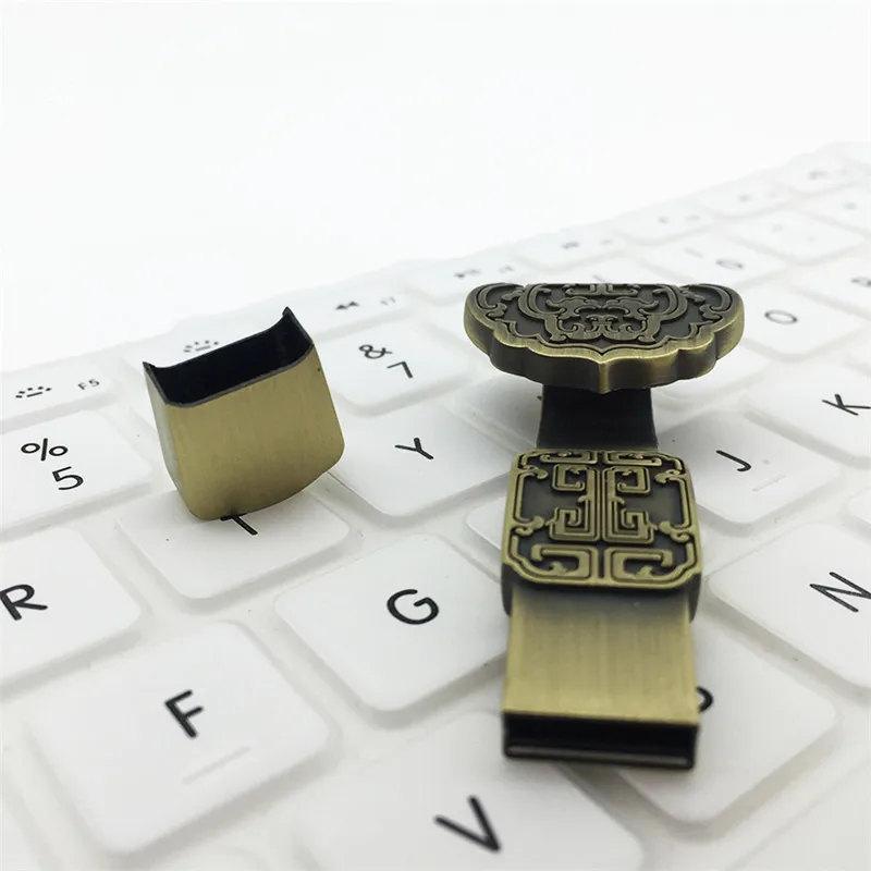 Usb флеш-накопители 2,0 брелок китайский стиль металлический Подарочный флеш-накопитель 128 ГБ креативная карта памяти 4 ГБ 8 ГБ 16 ГБ 32 ГБ память Usb 64 ГБ
