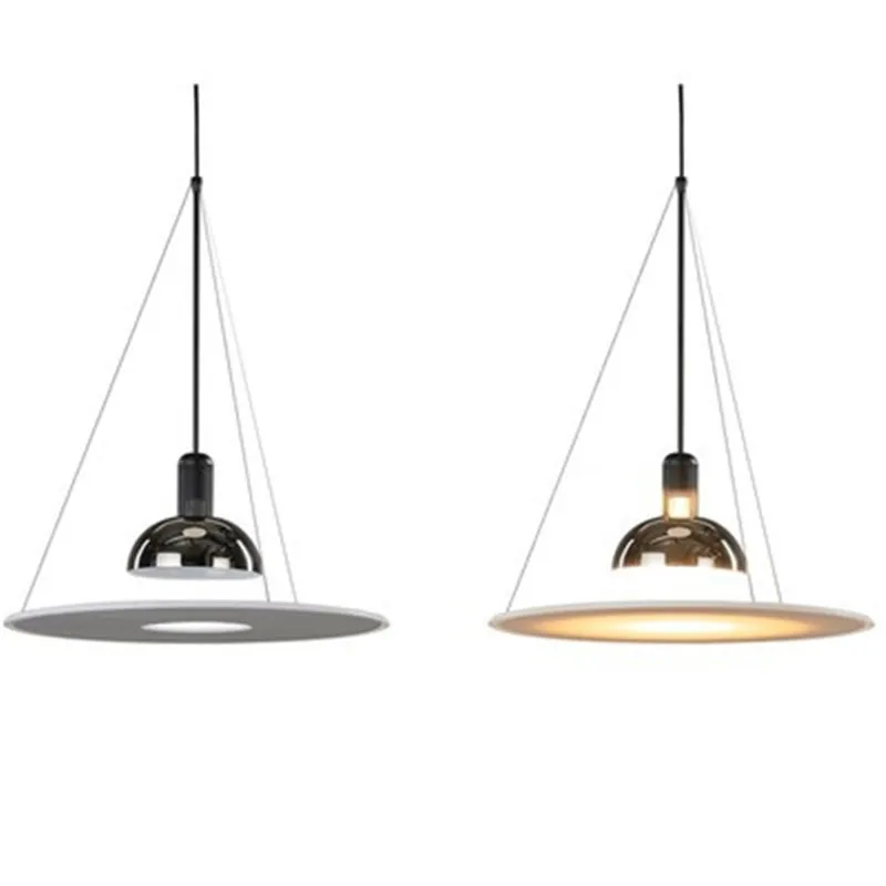 Итальянский дизайнер подвесные лампы для ресторана Современный Креативный НЛО личность гостиная подвесная прямоугольная лампа Настольные подвесные лампы