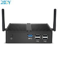 XCY Fanless Mini PC Thin Client Intel Celeron N2830 HDMI VGA Display Gigabit Ethernet 5x USB Support WiFi Windows 7/8/10 Linux 1