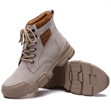 Горячая Распродажа, мужские ботинки в винтажном стиле Повседневная осенне-зимняя мужская обувь рабочие кроссовки на шнуровке, мужские ботинки Большие размеры 38-44, Herrenstiefel 1