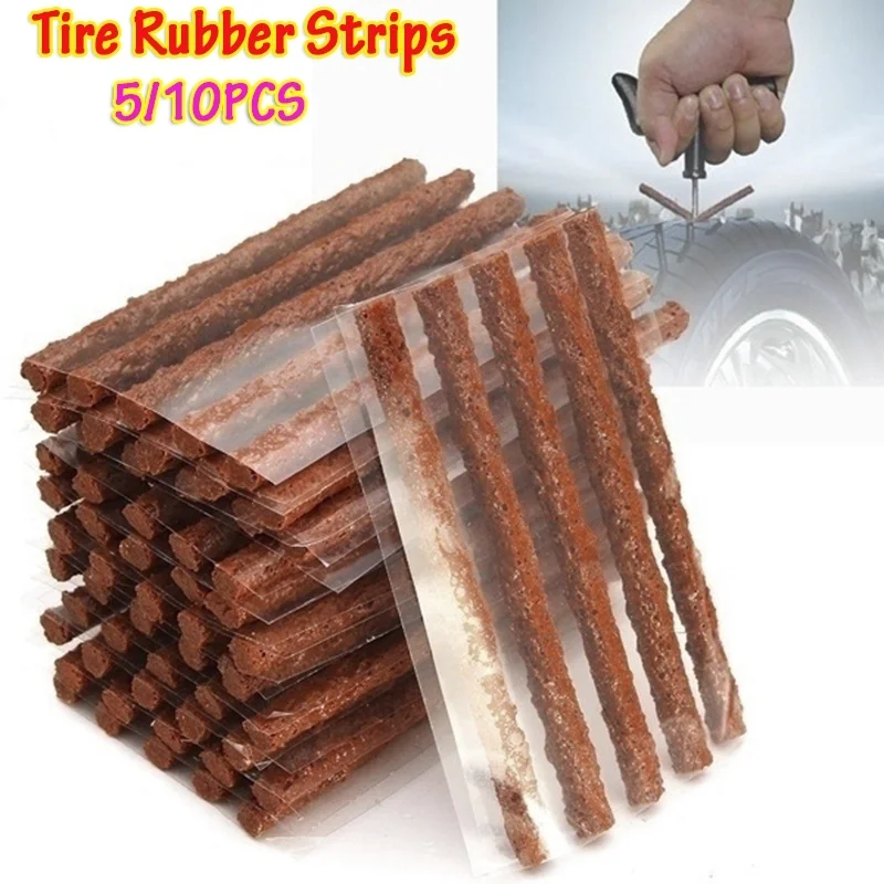 5/10Pcs Tubeless Tire Repairing Rubber Strips for Tyre Puncture Emergency Car Motorcycle Bike 5/10Pcs Tubeless Tire Repairing Rubber Strips for Tyre Puncture Emergency Car Motorcycle Bike