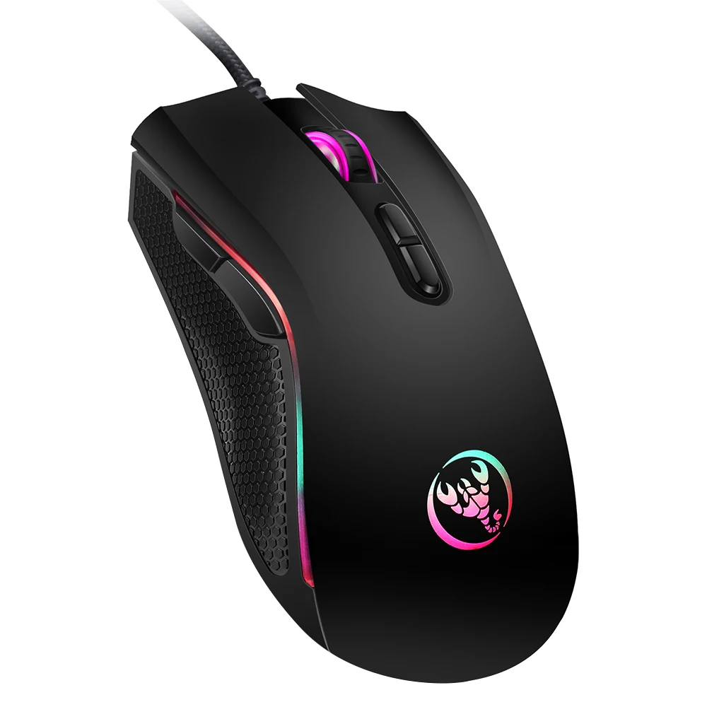 HXSJ A869 Mice 3200DPI 7 Buttons 7 colors LED Optical USB Wired Mouse Gamer Mice computer mice mouse Gaming Mouse For Pro Gamer 