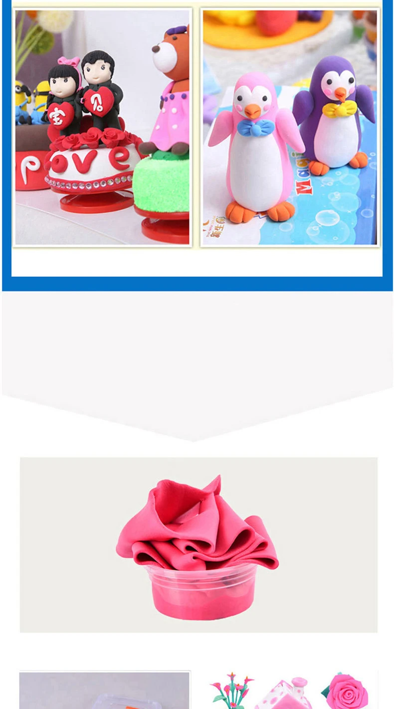 Kids Polymer Clay Super Light slime kit DIY Modelling Clay Slime Soft Intelligent Plasticine Learning Education Children For Toy