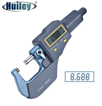 

Digital Screw Micrometer High Precision 0.001mm Outside Micrometers LCD Screen Spiral Micrometer Stainless Steel Measuring Tools