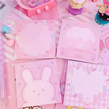

Pink Girl Sweet Candy Memo Pad Sticky Notes Sticker Label Escolar Papelaria School Office Supply