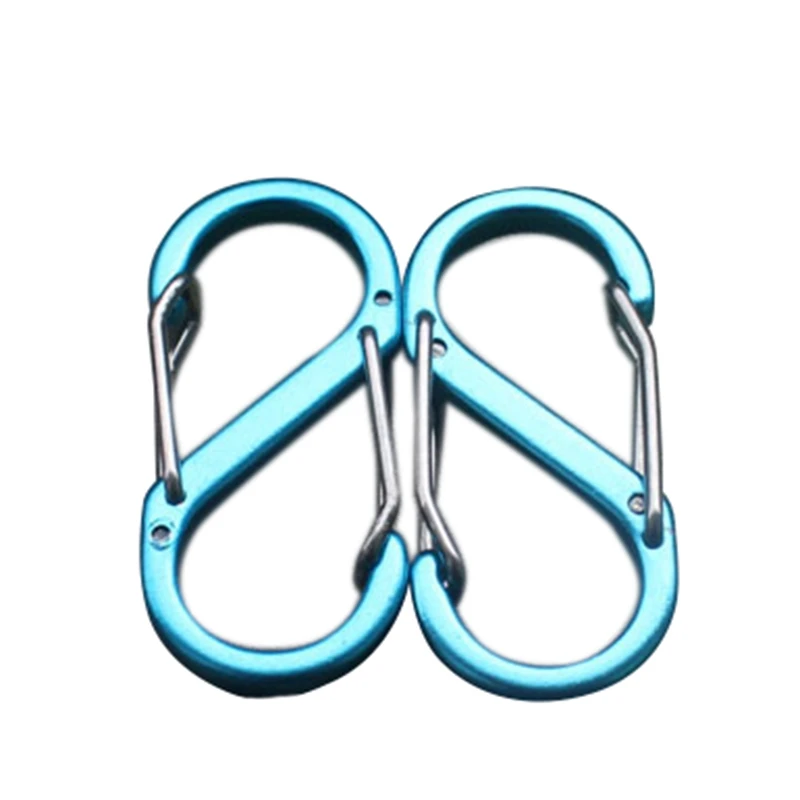 S-Type Carabiner 8 Word Buckle Backpack Hanging Aluminum Alloy Outdoor Camping Multi-Function EDC Hanging Hook