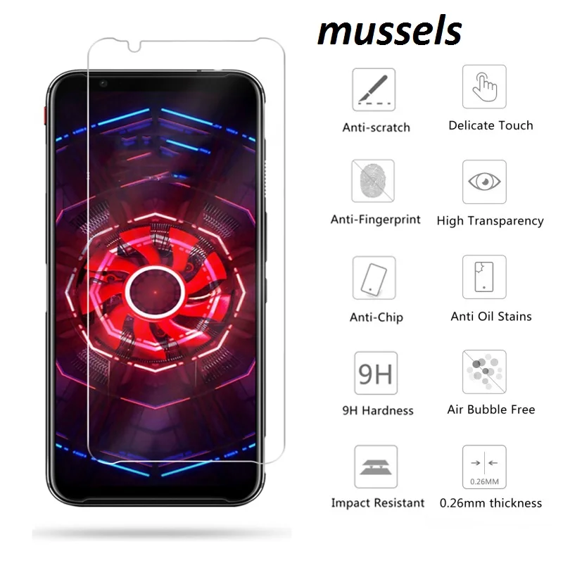 

9H 2.5D Premium Tempered Glass For ZTE Nubia Red Magic 3 Screen Protector For ZTE Nubia Red Magic 3 Protective Film Glass