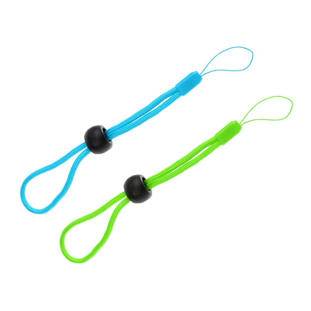 2Pcs Durable Nylon Adjustable Scuba Diving Hand Wrist Strap Lanyard For Camera Phone, Green+Blue 2Pcs Durable Nylon Adjustable Scuba Diving Hand Wrist Strap Lanyard For Camera Phone, Green+Blue