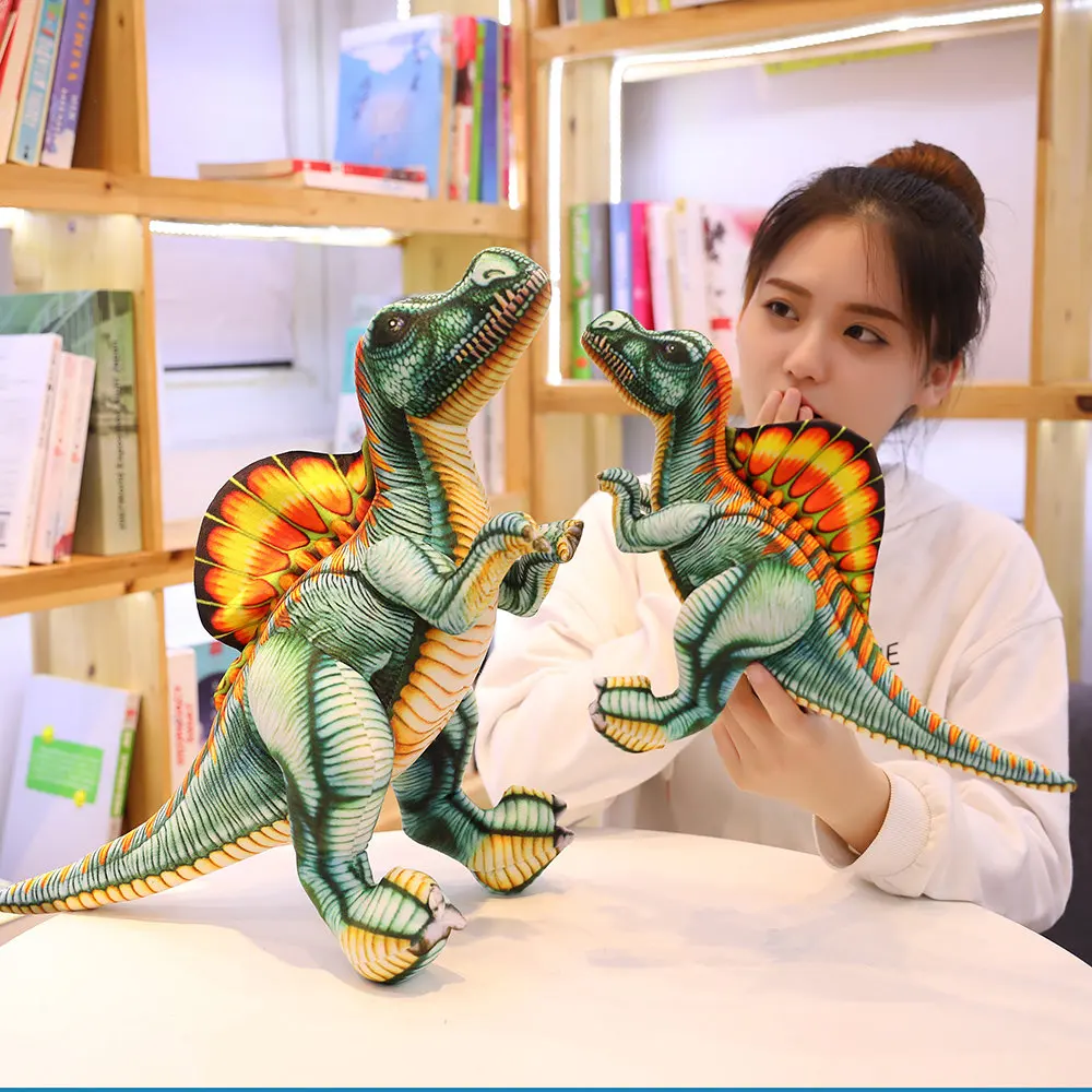 40-100 см Моделирование Плюшевые игрушки, динозавр чучело Дракон спинозавр кукла реалистичные подушки для детей