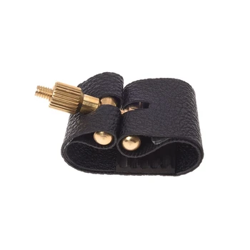 

Artificial Leather Compact Durable Ligature Fastener for Alto Sax Saxophone Rubber Mouthpiece