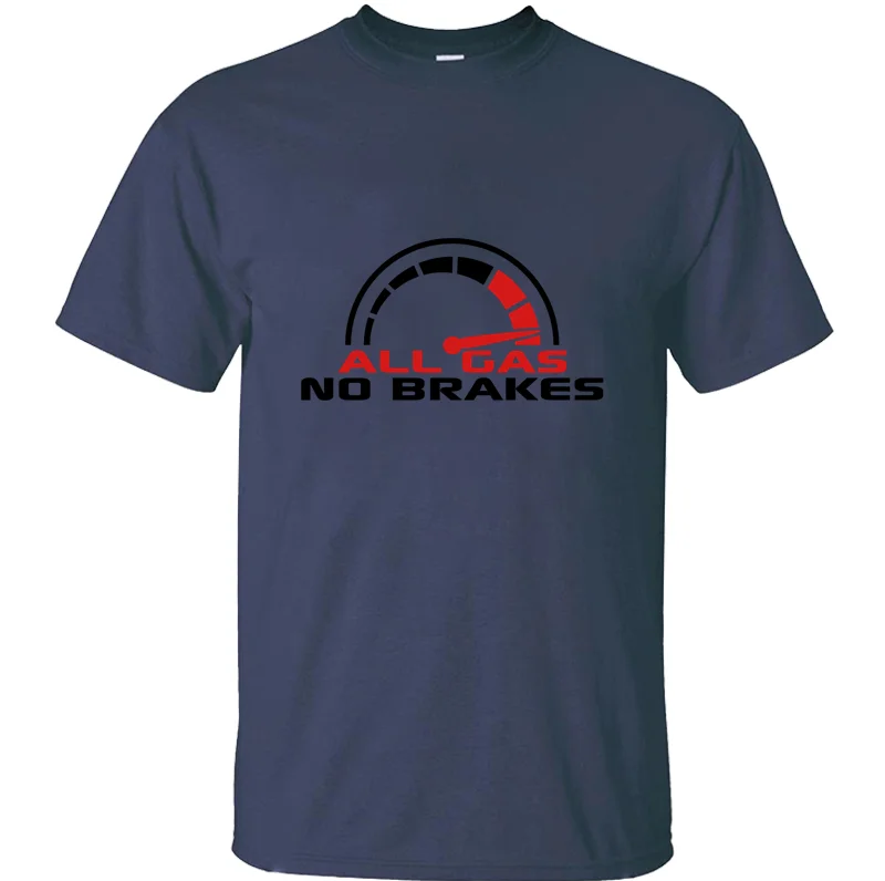 Повседневная футболка с надписью All gas No. brakes meometer quick Turbo для взрослых и девочек