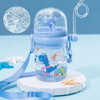 

250ML Water Bottle Infant Cup Children Whale Sprays Water For Baby Play Learn Feeding Juice Milk Bottles Kids Cups With Straws