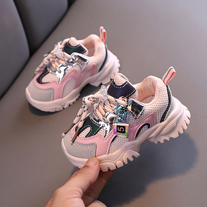 

Spring Autumn Kids Shoes Baby Boys Girls Children's Casual Sneakers Breathable Soft Anti-Slip Running Sports Shoes