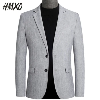 

HMXO Fashion Spring Autumn Men Blazer Slim Suit jacket Men Business Casual Clothing High Quality Men's Suit Male Clothes M-4XL