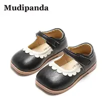 

Lace Baby Toddler Single Shoes Non-slip Children Girls Leather Princess Shoes Soft 1to 7 Years Kids School Sandals Of Girls Flat