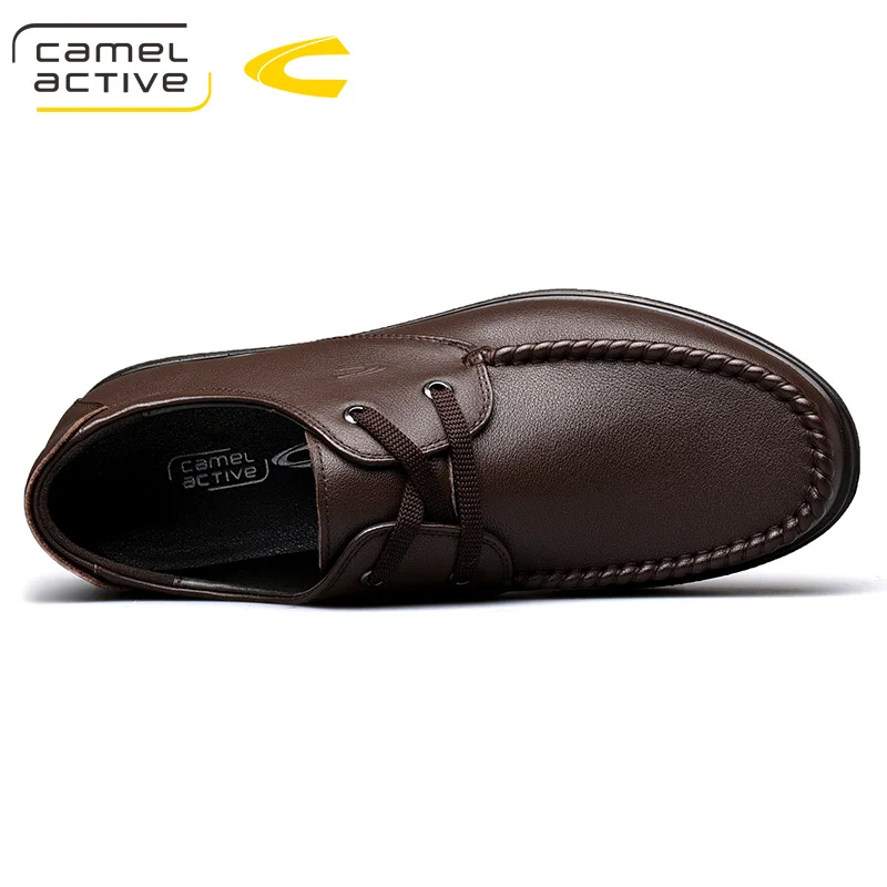 Camel Active/Новая Осенняя мужская деловая обувь; повседневные мужские лоферы из натуральной кожи; Молодежная изысканная обувь из воловьей кожи; Мужская мягкая свиная кожа