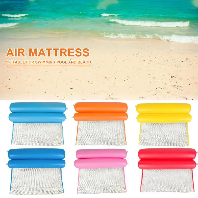 Air Mattresses Water Hammock Summer Inflatable Floating Row Pool Beach Foldable Swimming Chair Sleeping Cushion | Спорт и