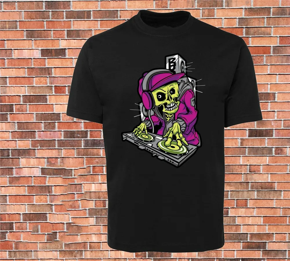 

Jb's T-Shirt Dj Skull Hip Hop Disco Party New Design Sizes Up To 3xl Unisex Men Women Tee Shirt