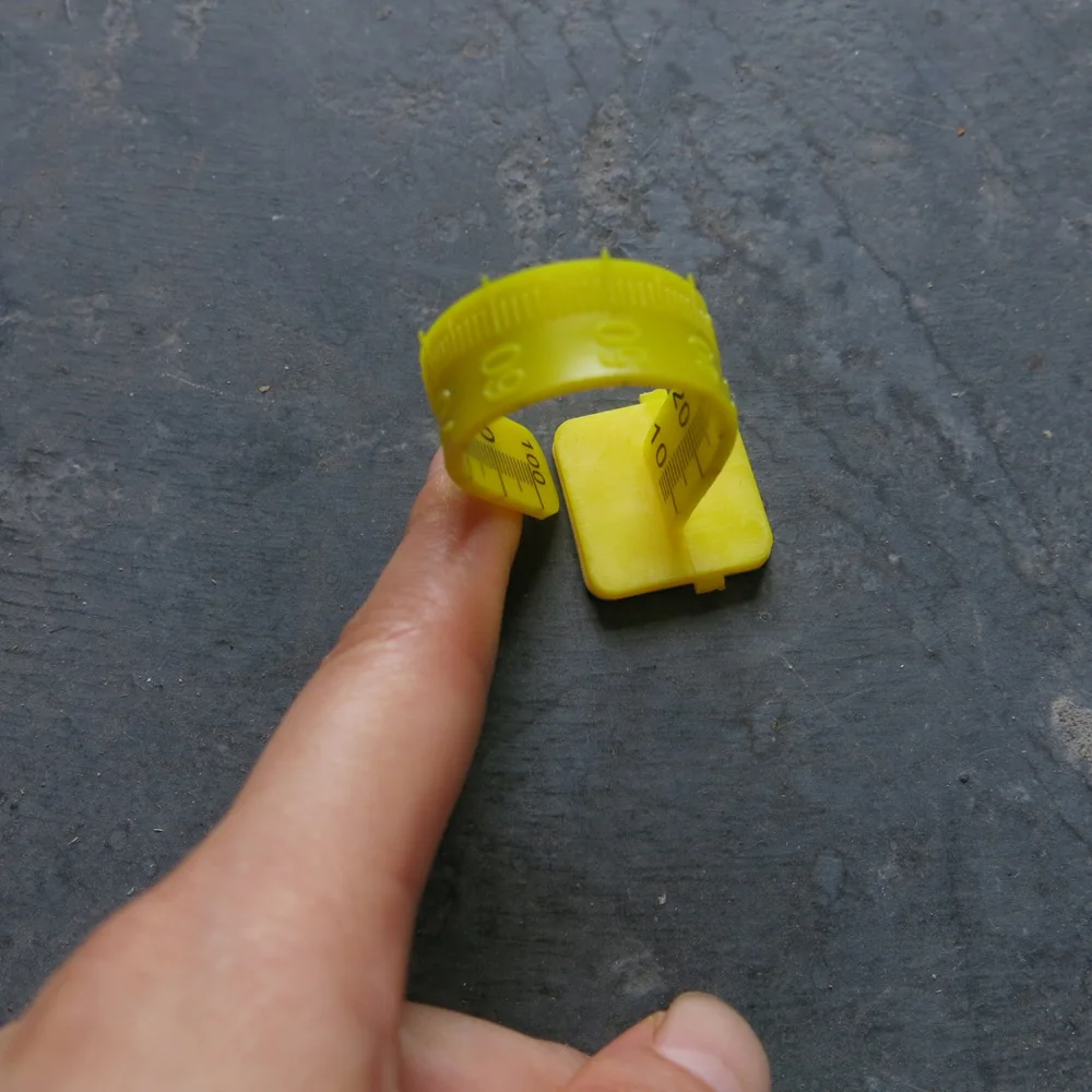 Yellow Floor Level Pegs 100mm floor leveling pins For Cement Measure Poured Self Leveling Pins 50 Pack
