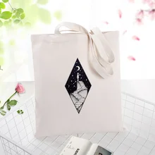 Изобразительное искусство сумка для покупок сумка ежедневного использования текст DIY пользовательский принт Логотип эко многоразовая утилизация Холщовая Сумка