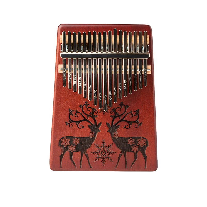 

17 Key Kalimba Thumb Piano Finger Sanza Mbira High-Quality Mahogany Wood Body Keyboard Musical Instrument for Kids Beginner Gift