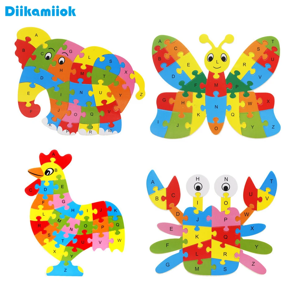 Kids Wooden Jigsaw Puzzle Animal 26 
