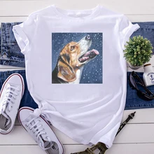 Best Price Beagle Christmas Fine Art Painting Tshirts For Women Casual Fashion Womens T Shirt Crewneck Harajuku Women Short Sleeve Tops Best Price Beagle Christmas Fine Art Painting Tshirts For Women Casual Fashion Womens T Shirt Crewneck Harajuku Women Short Sleeve Tops