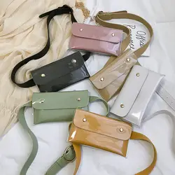 Новая женская сумка на ремне кожаная поясная сумка на цепочке PU женская сумка на ремне нагрудная Повседневная сумка с заклепками дизайн 2019