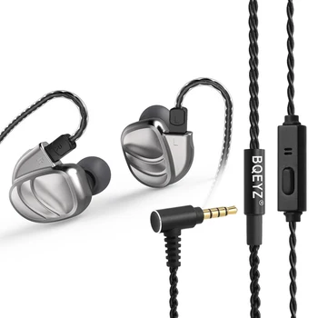 

BQEYZ KC2 Wired Headphones HIFI Gaming Earbuds Bass Sport Headset 2BA+2DD Hybrid Dynamic DIY Earphones With Removable Cable