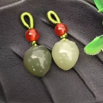 

Natural and Sky Strawberry Pendants Hand-woven