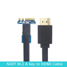 Ngff m.2 a/e adaptador de cabo chave para v8.5c exp gdc placa gráfica adaptador para portátil