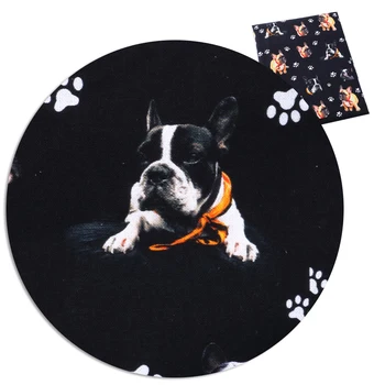 

50*145cm Dog Patchwork Printed 100% Cotton Fabric for Tissue Kids Home Textile for Cotton Twill Quilting Fabric ,c4073
