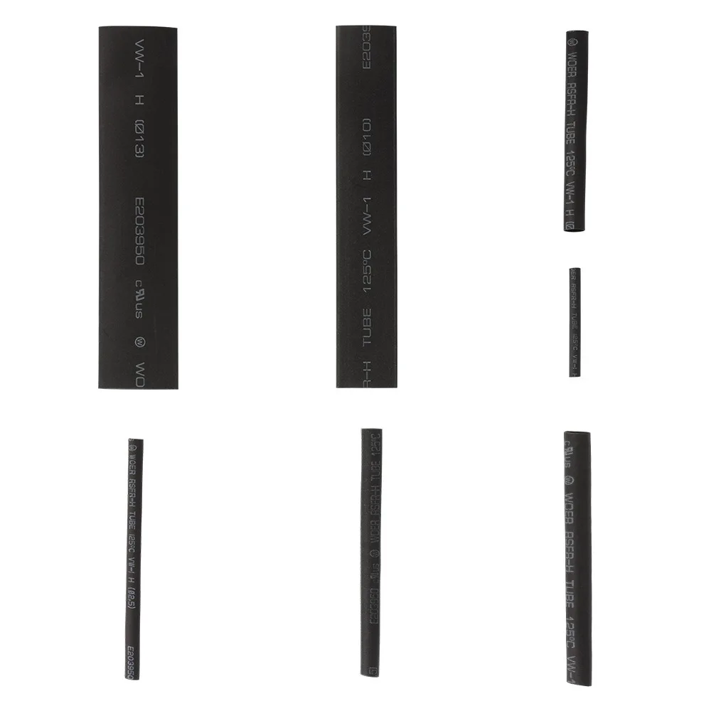150pcs Black Environmental Protection Inflaming Retarding Heat Shrink Bushing Boxed 150pcs Black Environmental Protection Inflaming Retarding Heat Shrink Bushing Boxed