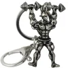 1 PC Alloy Key Chain Strong Man Dumbbell Keychain Men Fitness Bodybuilding Key Chains for Car Wallet Keys Ring Gym Gifts-375842 ► Photo 3/6