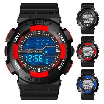 

2020 HONHX Fashion And luxury Watches Waterproof Children Boy Digital LED Quartz Alarm Date Sports Wrist Watch For Women