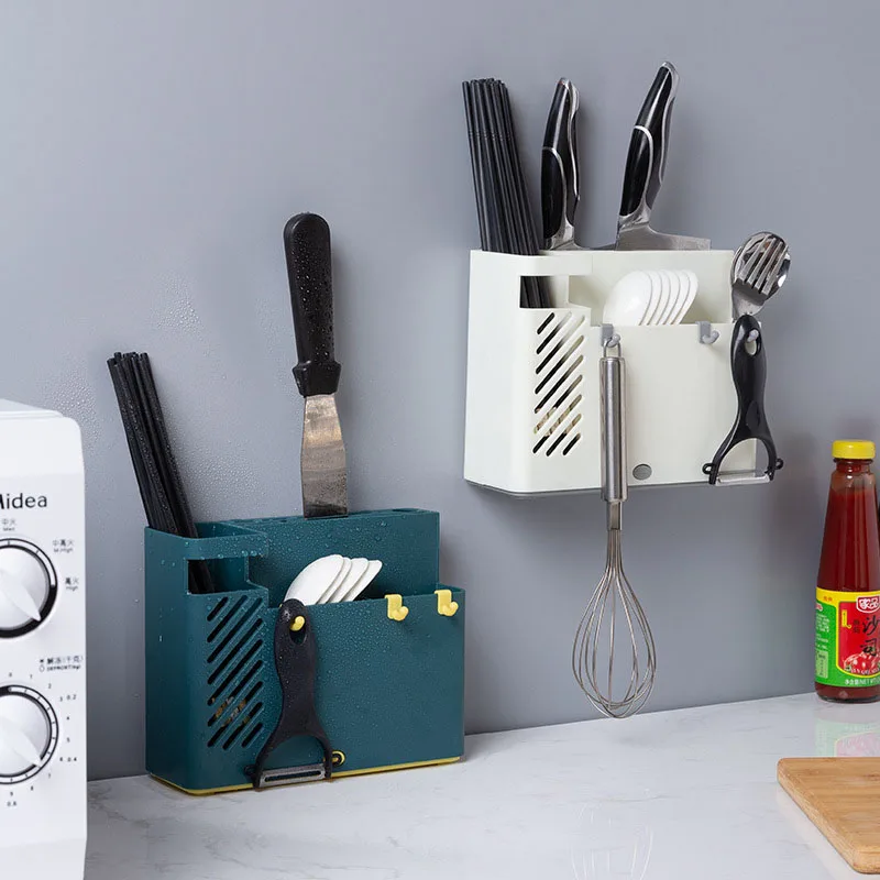 

Kitchen Tableware Storage Box Multifunctional Plastic Drainage Storage Rack Japan Wall-mounted Household Storage Container