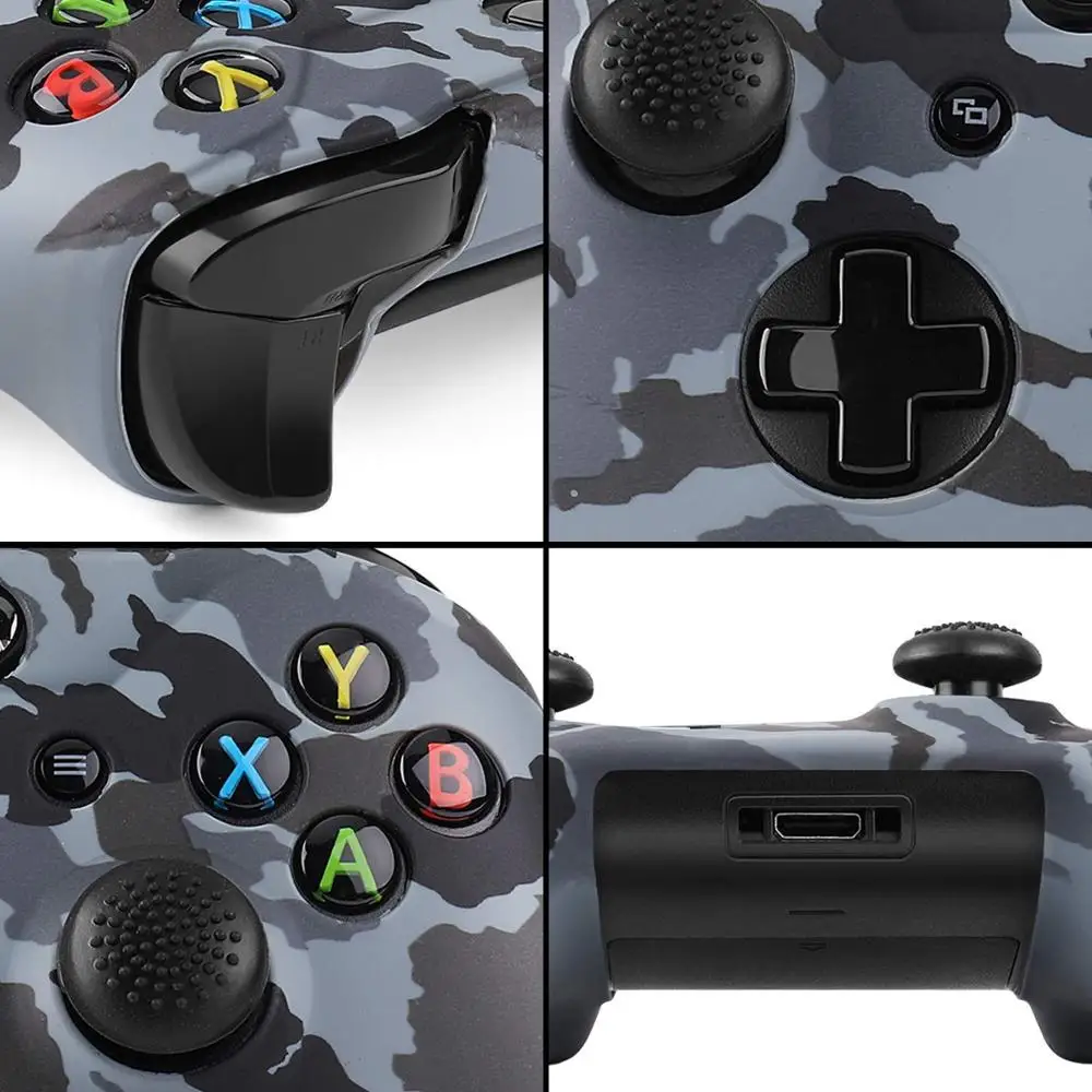 Силиконовый защитный чехол ZOMTOP для Xbox One X S, защитный чехол для контроллера, камуфляжный чехол с принтом для переноса воды