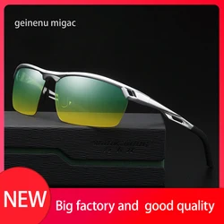 Hight Quality New Aluminum Magnesium Sunglasses For Men Woman Sunglasses HD Polarized Driving Drivers Color Glasses Tide