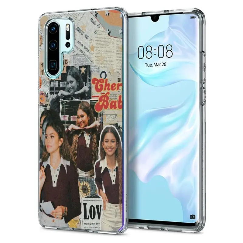 silicone case for huawei phone Euphoria Zendaya Cartoon Trendy Soft Silicon Phone Case For HUAWEI Mate 10 20 30 P10 P20 P30 Lite Plus Pro Funda Cover capa huawei phone cover Cases For Huawei