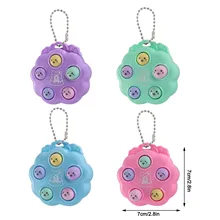 Llavero Kawaii antiestrés para niños, tablero de hoyuelos Simple, juegos de manos portátiles, juguetes de descompresión