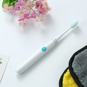 

Sonic Electric Toothbrush for Adults and Children -Waterproof Whitening Toothbrush-Lovers Gifts-White