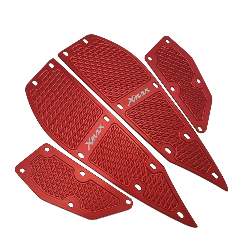 С логотипом XMAX модифицированные CNC мотоциклетные алюминиевые коврики для ног подножка Подножки педаль пластина для Yamaha XMAX125 250 300 400